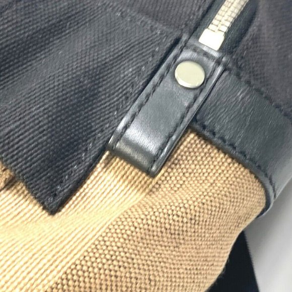 BURBERRY Backpack mega check pattern Bag Canvas/Leather Beige/Black main image 13